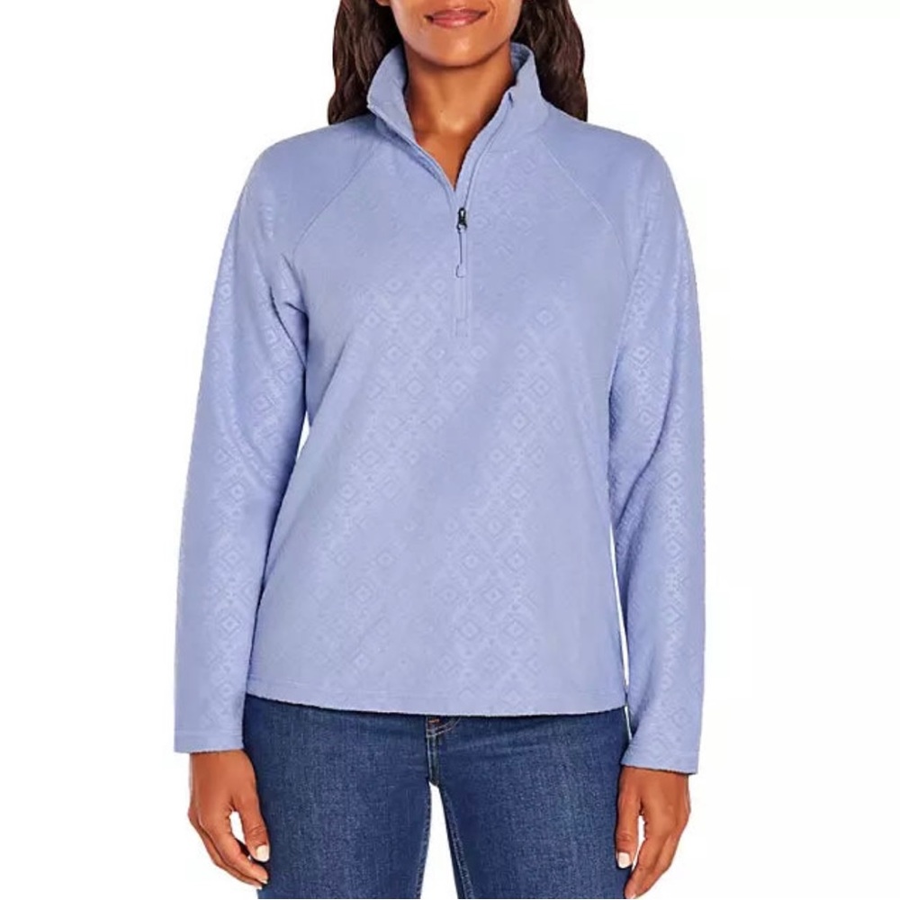 NWT Eddie Bauer Ladies Quarter Zip Polar Fleece Size XS
